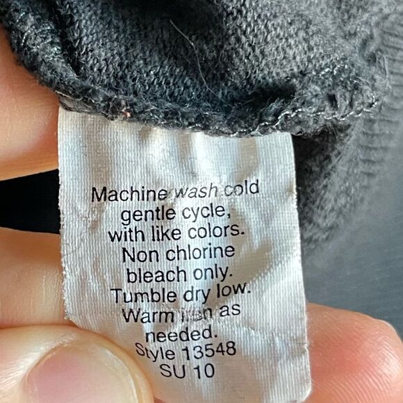 J. Crew Factory Ringspun Jersey Cotton Zip Up Hoodie in Charcoal Grey - Picture 5 of 6